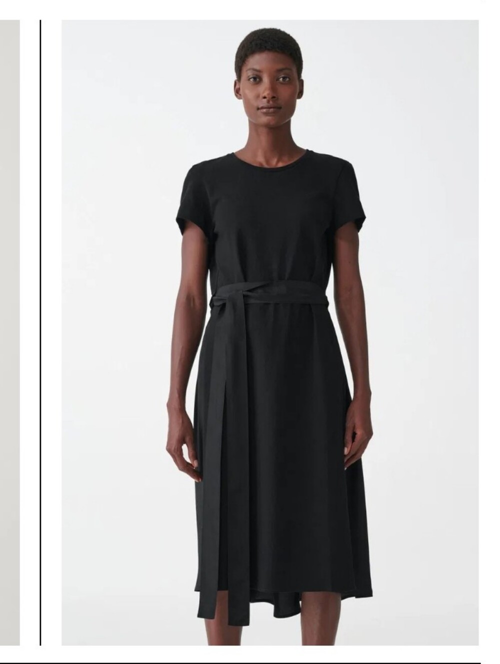 COS Drawstring Mulberry Silk Dress Size Medium